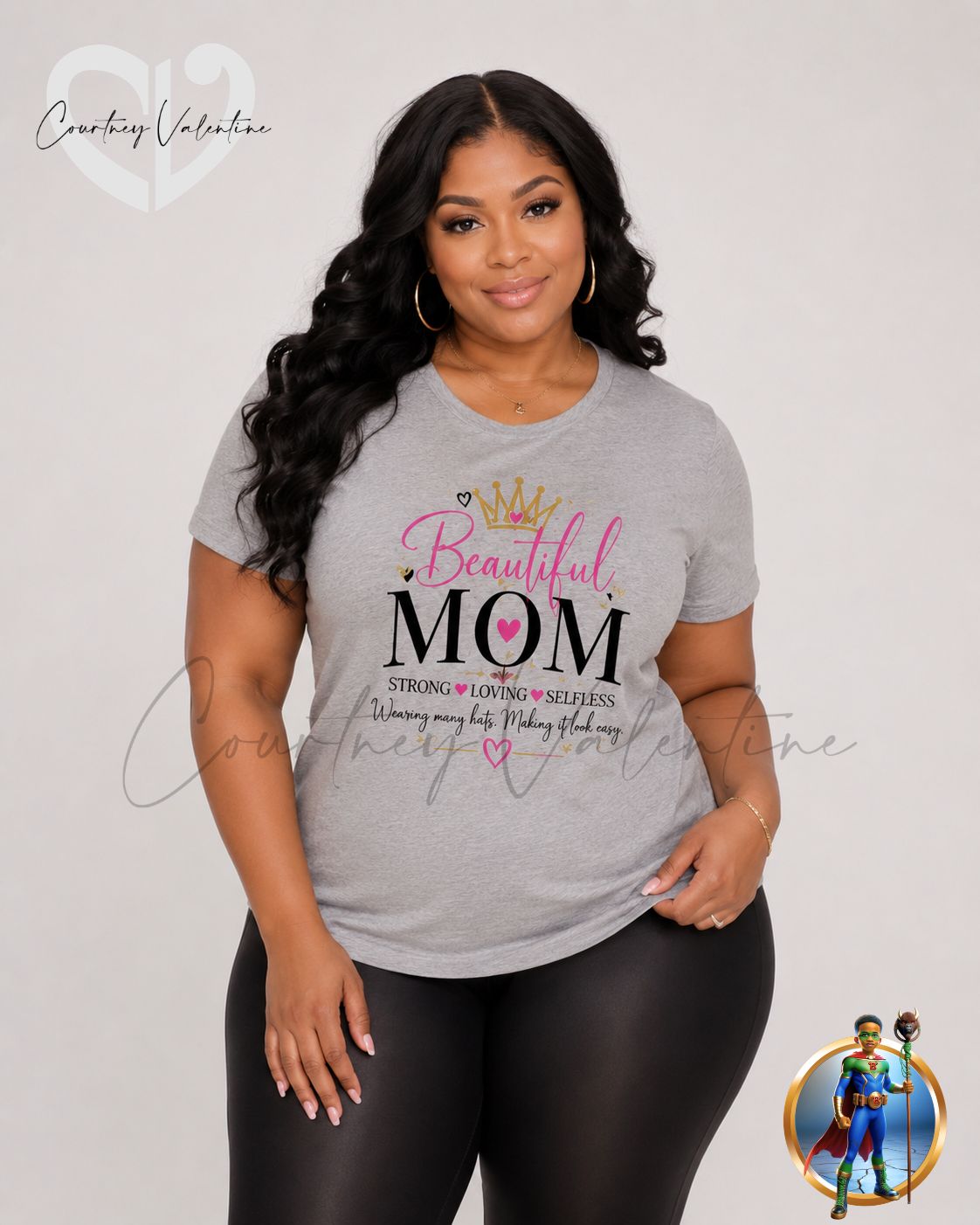 T‑Shirt personnalisé Belle M — Forte • Aimante • Altruiste