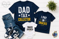 Personalized Father & Kids Matching T‑Shirts – Dad Tax Collector Family Set