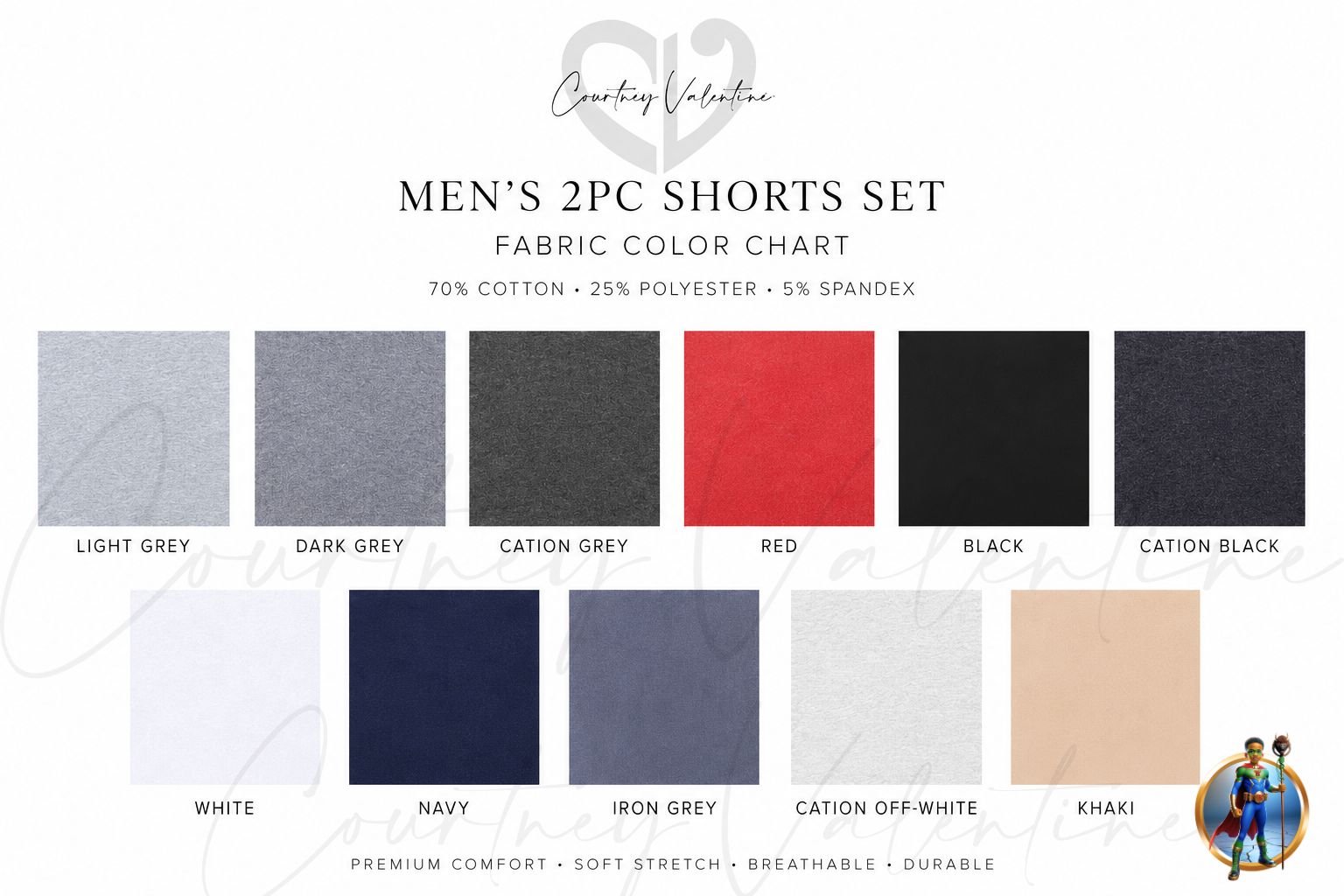 Men’s Personalized 2‑Piece Breathable T‑Shirt & Shorts Set
