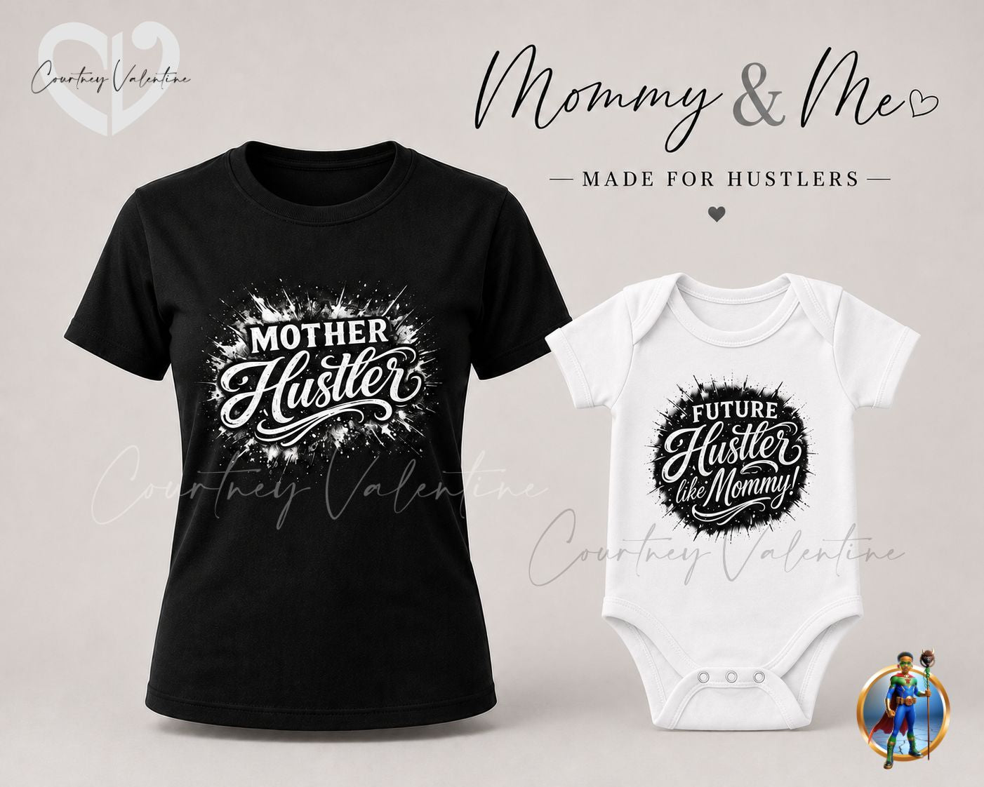 Personalized Mom & Me Hustler Tee — Inspired by Mommy’s Grind