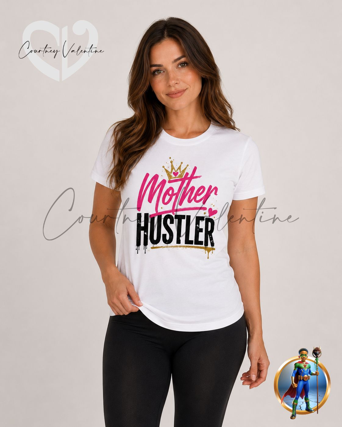 Empowered Mom Tee — Personalized Mother Hustler Design