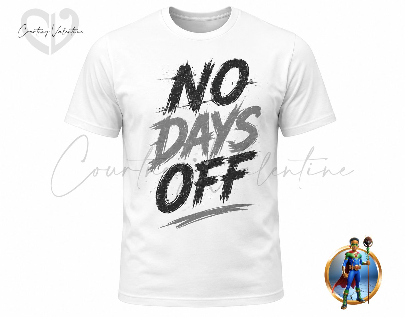 T‑Shirt mode de travailleur acharné pour hommes “Pas de jours de repos”