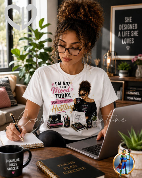 Bold Personalized “I’m Not in the Mood Today” Tee for Hardworking Women