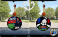 Personalized Front and Back Review Mirror Hanging Charm