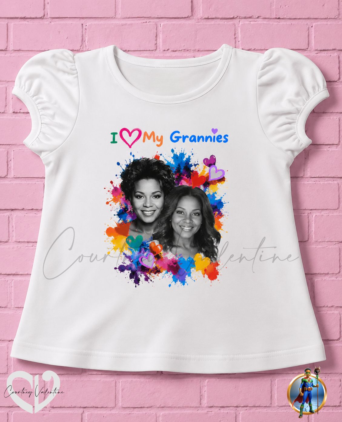 T‑Shirt personnalisé J'aime mes grands-mères — Doux pour n'importe quel jour, spécial pour chaque occasion