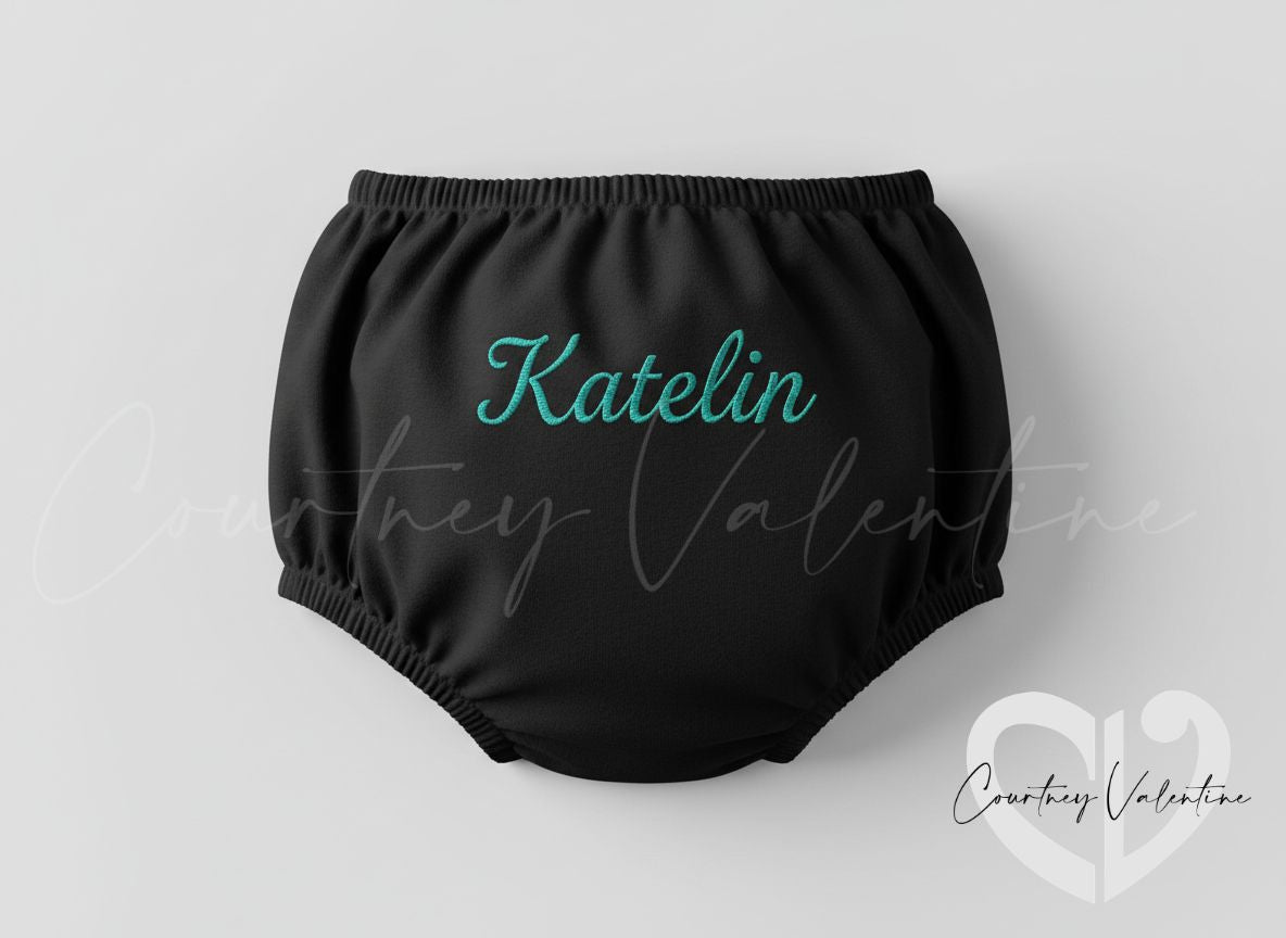 Couvre-couches/bloomers personnalisés pour filles — Fabriqués sur mesure en satin ou en coton